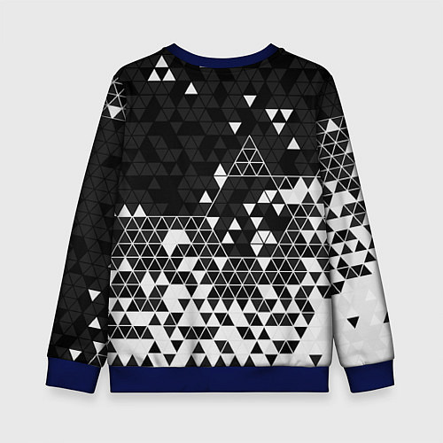Детский свитшот Лексус - распад / 3D-Синий – фото 2