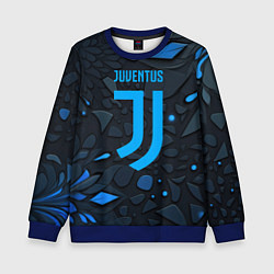 Свитшот детский Juventus blue logo, цвет: 3D-синий