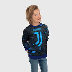 Свитшот детский Juventus blue logo, цвет: 3D-синий — фото 2