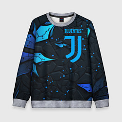 Детский свитшот Juventus abstract blue logo