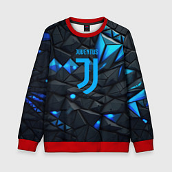 Свитшот детский Blue logo Juventus, цвет: 3D-красный