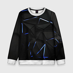 Детский свитшот Black texture neon line