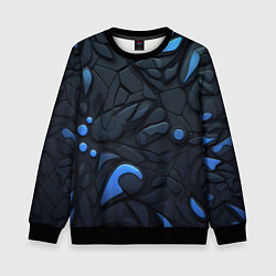 Детский свитшот Blue black abstract texture