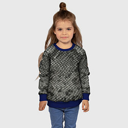 Свитшот детский Кожа змеи - текстура, цвет: 3D-синий — фото 2