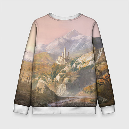 Детский свитшот Baldurs Gate 3 Castle / 3D-Белый – фото 2
