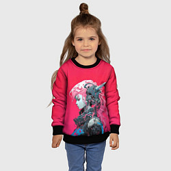 Свитшот детский Равнодушный киборг, цвет: 3D-черный — фото 2