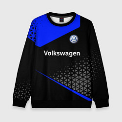 Свитшот детский Фольцваген - blue uniform, цвет: 3D-черный