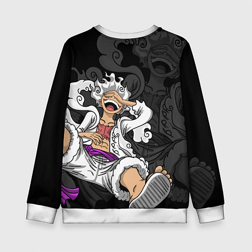Детский свитшот One piece - Gear 5- purple / 3D-Белый – фото 2