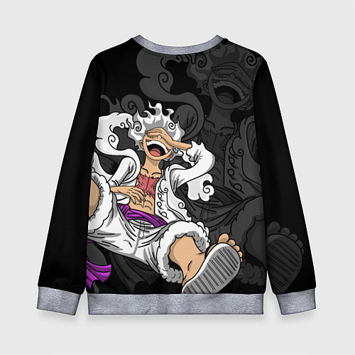 Детский свитшот One piece - Gear 5- purple / 3D-Меланж – фото 2