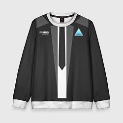 Свитшот детский Detroit: Become classy human, цвет: 3D-белый