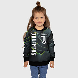 Свитшот детский Juventus dark green logo, цвет: 3D-черный — фото 2