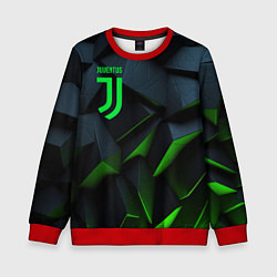 Детский свитшот Juventus black green logo