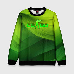 Детский свитшот CSGO green logo