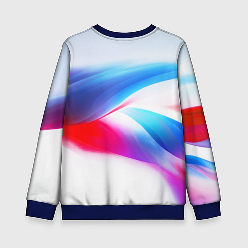 Детский свитшот Футболка Россия / 3D-Синий – фото 2
