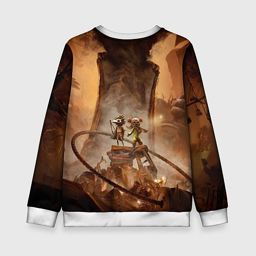 Детский свитшот Герои Little nightmares 3 / 3D-Белый – фото 2