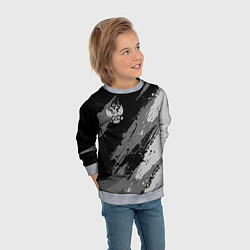 Свитшот детский Герб РФ - монохромный, цвет: 3D-меланж — фото 2