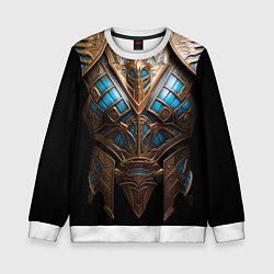 Свитшот детский Золотой египетский доспех фараона, цвет: 3D-белый