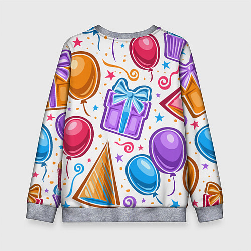 Детский свитшот Вечеринка / 3D-Меланж – фото 2