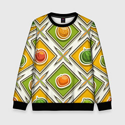 Детский свитшот Fruits and berries pattern
