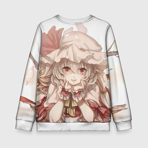 Детский свитшот Touhou Project Flandre Scarlet Cute / 3D-Белый – фото 2