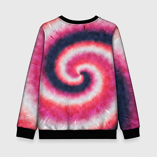 Детский свитшот Tie-Dye дизайн / 3D-Черный – фото 2