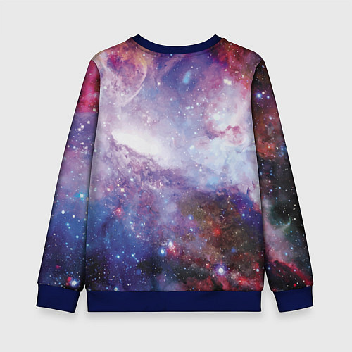 Детский свитшот Space leopard / 3D-Синий – фото 2