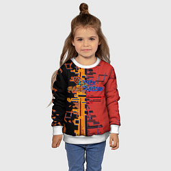 Свитшот детский Киберпанк - Cyber Bastards, цвет: 3D-белый — фото 2