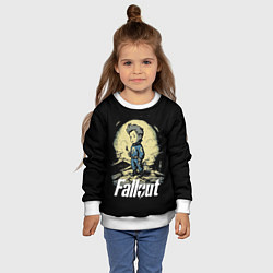 Свитшот детский Fallout boy, цвет: 3D-белый — фото 2