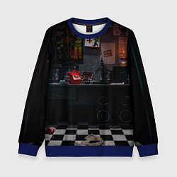 Свитшот детский FNAF комната, цвет: 3D-синий