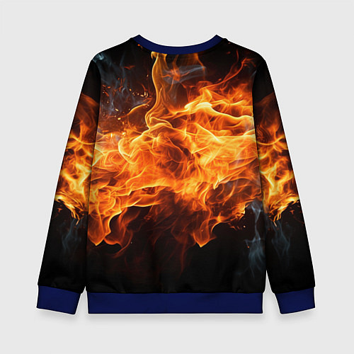 Детский свитшот Black fire style / 3D-Синий – фото 2