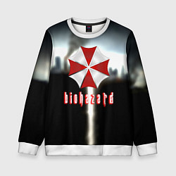 Свитшот детский Raccoon city, цвет: 3D-белый