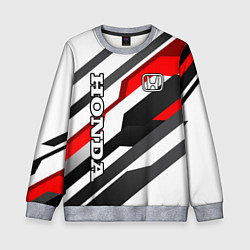 Свитшот детский Honda - red and white, цвет: 3D-меланж