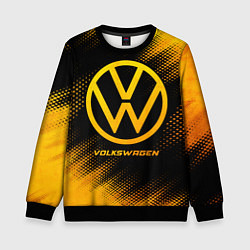 Свитшот детский Volkswagen - gold gradient, цвет: 3D-черный