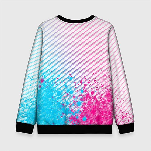 Детский свитшот Lifan neon gradient style: символ сверху / 3D-Черный – фото 2