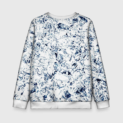 Детский свитшот Паттерн ледяные вершины гор / 3D-Белый – фото 2