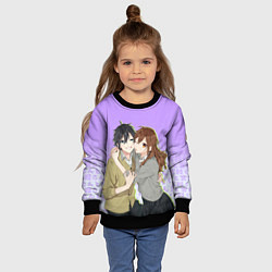 Свитшот детский Хори и Миямура, цвет: 3D-черный — фото 2