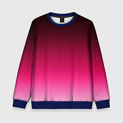 Свитшот детский Розово-малиновый градиент, цвет: 3D-синий