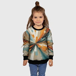 Свитшот детский Цветная абстракция - нейросеть, цвет: 3D-черный — фото 2