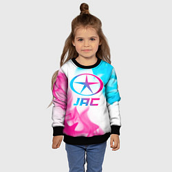 Свитшот детский JAC neon gradient style, цвет: 3D-черный — фото 2