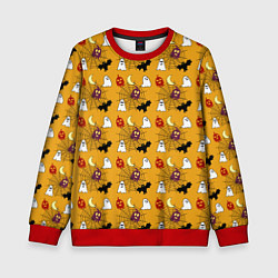 Свитшот детский Наступает halloween, цвет: 3D-красный