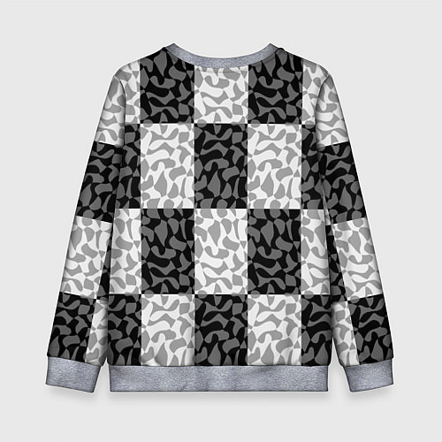 Детский свитшот Smile chaos / 3D-Меланж – фото 2