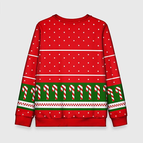 Детский свитшот Дракон и елка / 3D-Красный – фото 2