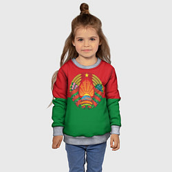 Свитшот детский Республика Беларусь, цвет: 3D-меланж — фото 2