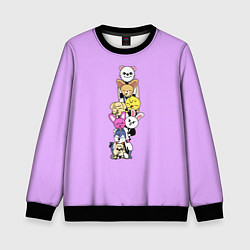 Свитшот детский Skzoo друг за другом, цвет: 3D-черный