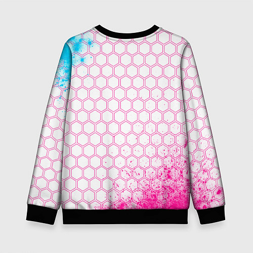 Детский свитшот Assassins Creed neon gradient style / 3D-Черный – фото 2