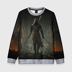 Свитшот детский Герой assassins creed jade, цвет: 3D-меланж