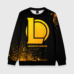 Свитшот детский League of Legends - gold gradient, цвет: 3D-черный