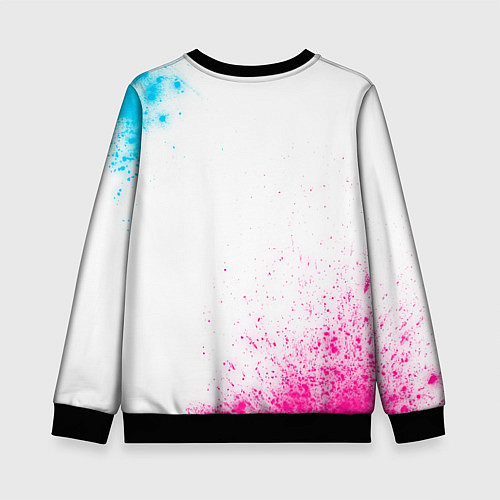 Детский свитшот Toyota neon gradient style / 3D-Черный – фото 2