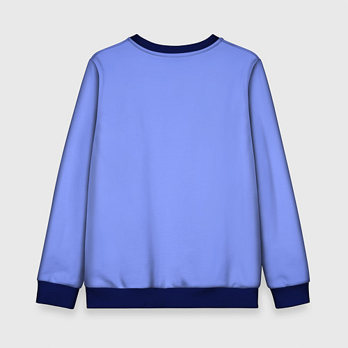 Детский свитшот Jisoo - певица из музыкальной группы Blackpink / 3D-Синий – фото 2