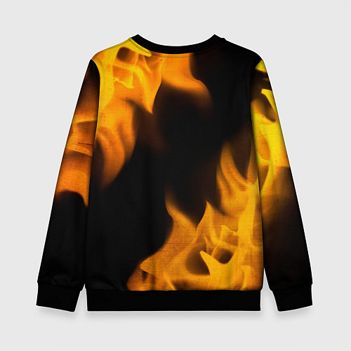 Детский свитшот Mazda - gold gradient / 3D-Черный – фото 2